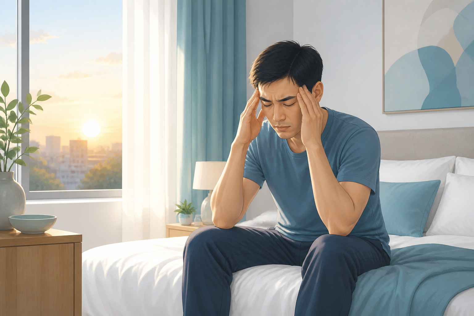Morning headache after poor sleep