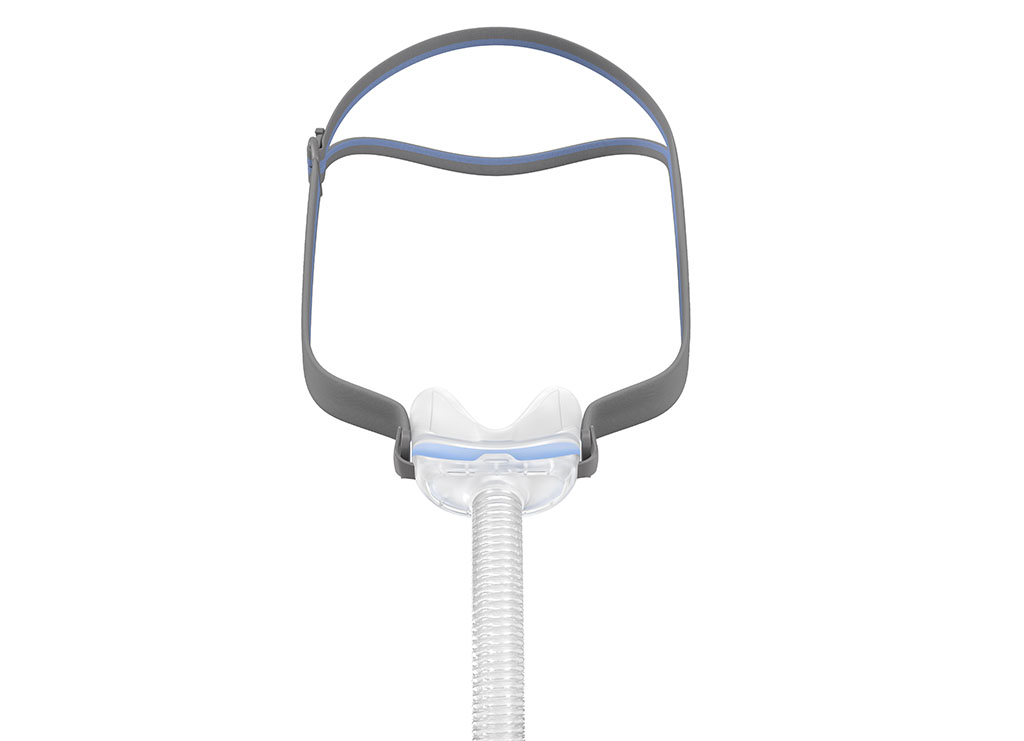 ResMed AirFit N30 nasal cradle mask, front view