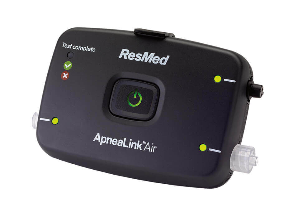 ResMed ApneaLink Air home sleep testing device with belt and sensors