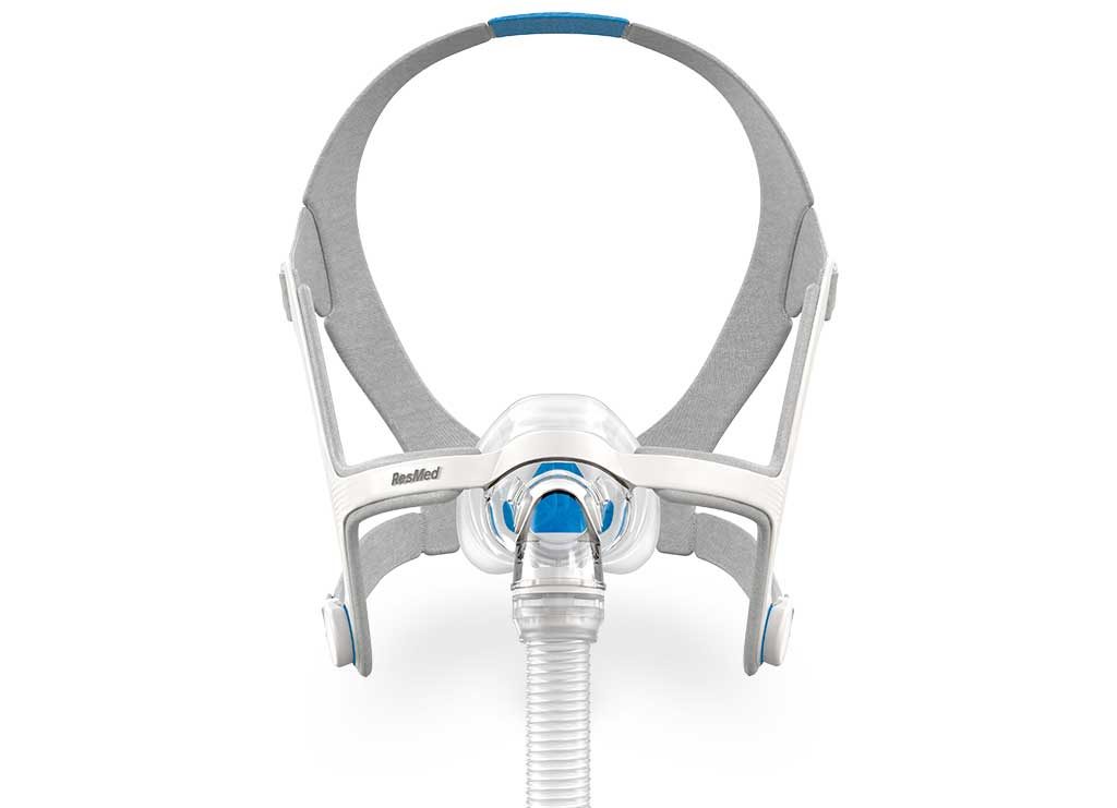 ResMed AirFit N20 nasal CPAP mask, front view